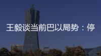 王毅谈当前巴以局势
：停火止暴是当务之急