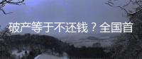 破产等于不还钱？全国首宗个人破产案背后的“破产之惑”