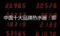 中国十大品牌热水器：即热生活从优博开始!