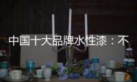 中国十大品牌水性漆：不断创新 开拓新的经济增长点