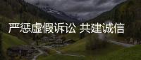 严惩虚假诉讼 共建诚信社会
