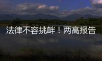 法律不容挑衅
！两高报告点名辣笔小球

、纸面服刑等