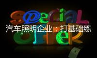 汽车照明企业：打基础练“内功” 谋转型提升软实力