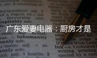 广东爱妻电器：厨房才是生活的秀场