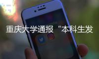 重庆大学通报“本科生发14篇SCI论文”：存在学术不端行为