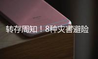 转存周知！8种灾害避险自救指南