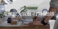 车厢起火冒烟
	？广州地铁：系乘客充电宝冒烟，已处理