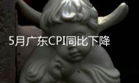 5月广东CPI同比下降0.4%，核心CPI涨幅扩大