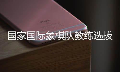 象棋竞争择优的队教原则