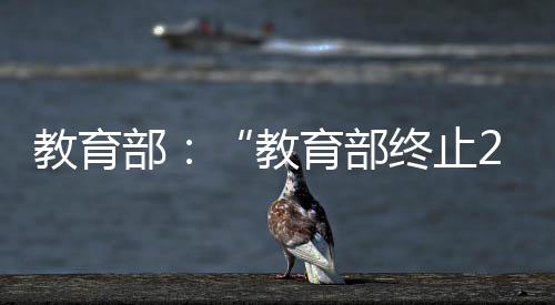 批准终止的育部机构和项目中