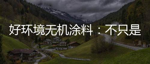 境无机涂健壮重视细节